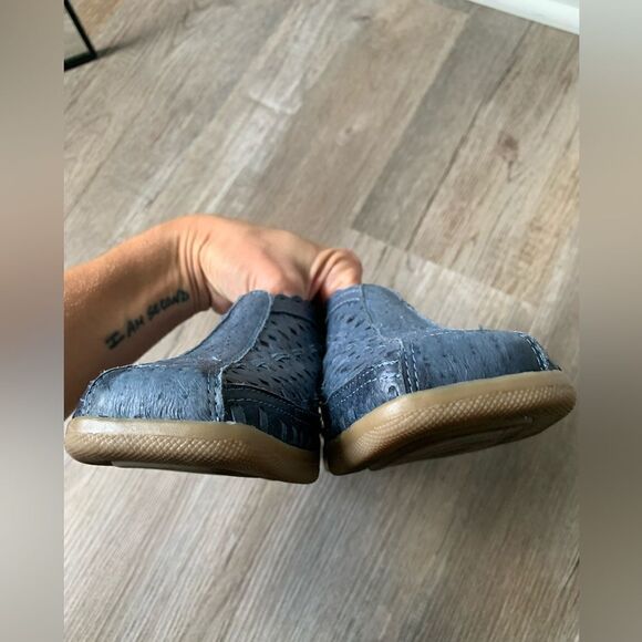 VTG Beacon Euro Flex Huaraches Sandals Leather Blue Mary Jane Size 6 6.5 - Picture 9 of 16